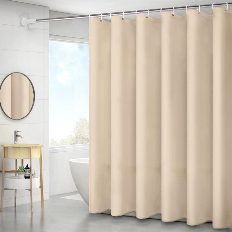 Solid Color PEVA Shower Curtain