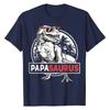 Papasaurus T Shirt T Rex Papa Saurus Dinosaur Men Dad Daddy Classic Cotton Boy Tops & Tees Crazy Faddish Streetwear T-Shirts Men’s