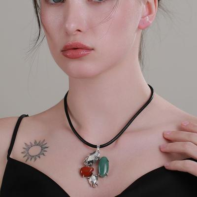 Natural Stone Necklace, Suitable For Women To Wear Every Day Or At Parties.