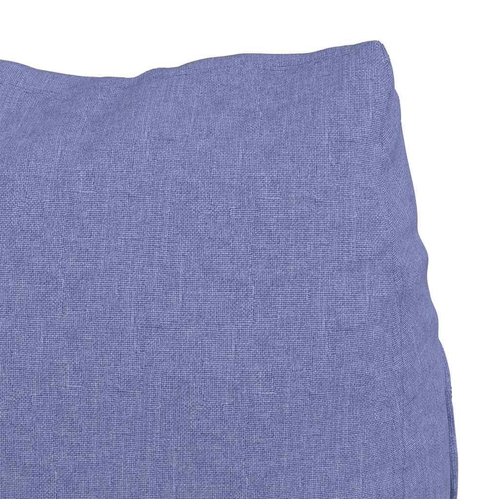 Blue Denim Back Cushion 45 X 20 X 35 Cm Fabric