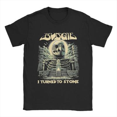 Budgie I Turned To Stone T-Shirt Ανδρικό Καθαρό Βαμβάκι Πρωτότυπο T-Shirt Κοντομάνικο Τοπ με Στρογγυλή Λαιμόκοψη Νέα Άφιξη