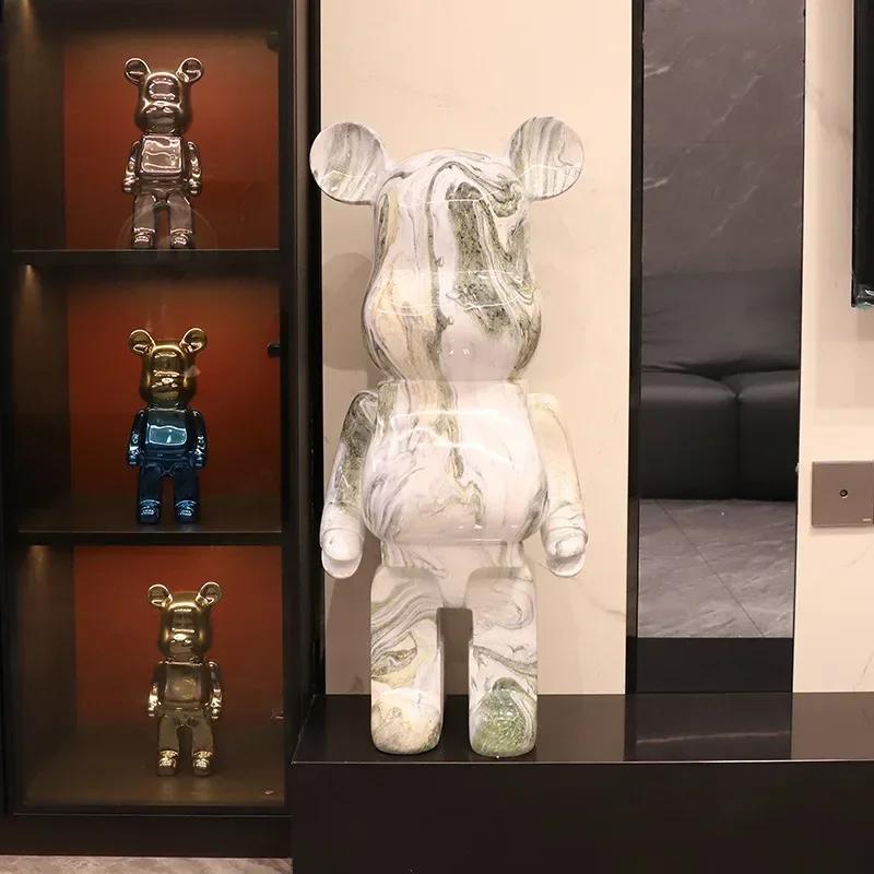 Creative Modern 50cm Cartoon Violent Bear Decoration Piggy Bank Home Improvement TV Cabinet Large Floor Statue Sculpture Gifts