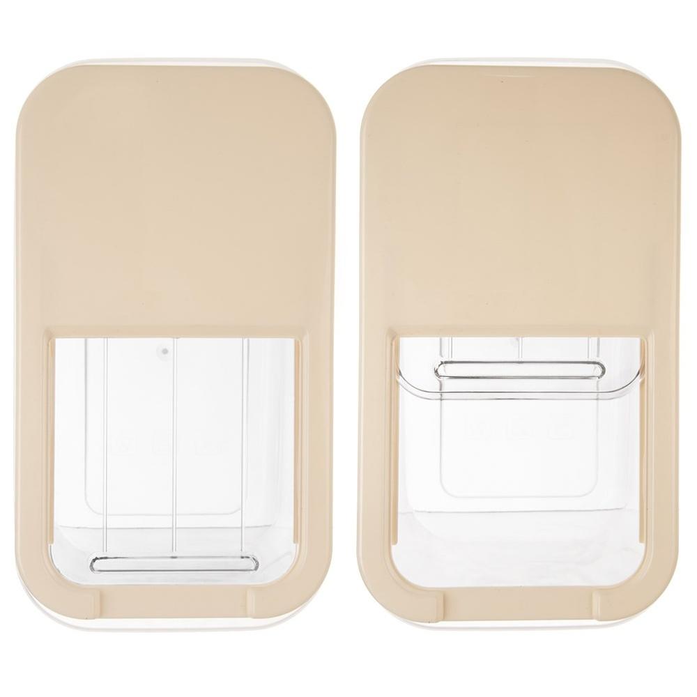 Beige Storage Container with Sliding Lid 10L