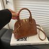 Stylish Vintage Shell Bag For Women 2023 Soft Pu Leather Handheld Shoulder Bag