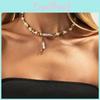 Modern Style Alloy Heart Shape Necklace With Multilayer Design For Office Wear