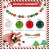 Random size quantity Christmas wooden beads Christmas wooden beads Christmas round beads Winter pine round beads natural wood