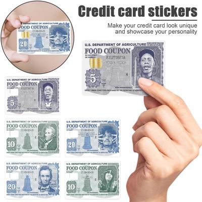 Autocollants personnalisés pour cartes de crédit, autocollants amusants, 1 pièce