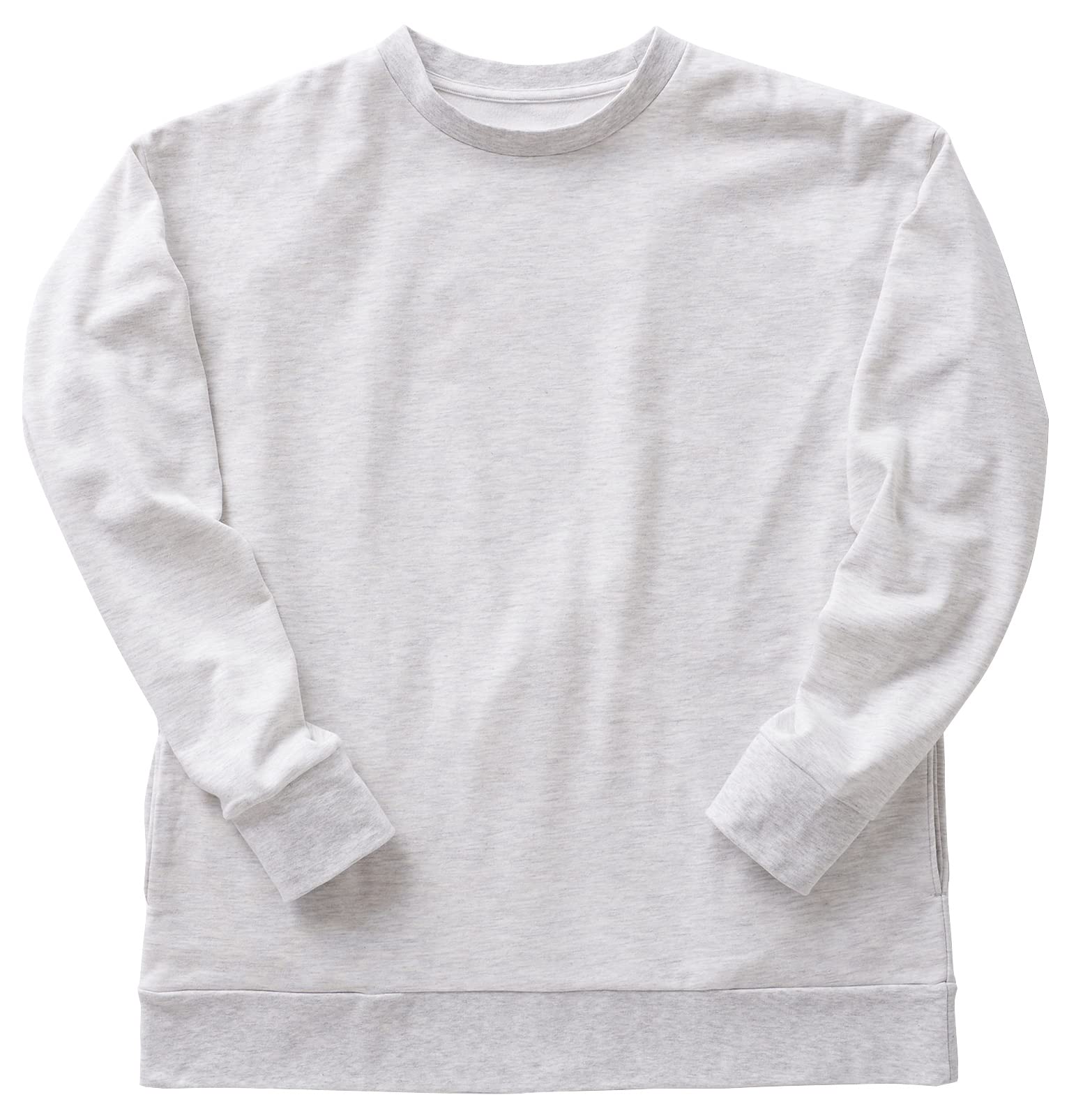 

Otafuku Gloves Hoover Winter Sweatshirt with Heather Size M [Long Sleeve, Warm, Pockets, Oversized, Fleece-Lined] FB-101 Gray,