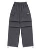 MUCENT Gross Poly Parachute Pintuck String Cargo Pants Unisex (5 Colors)