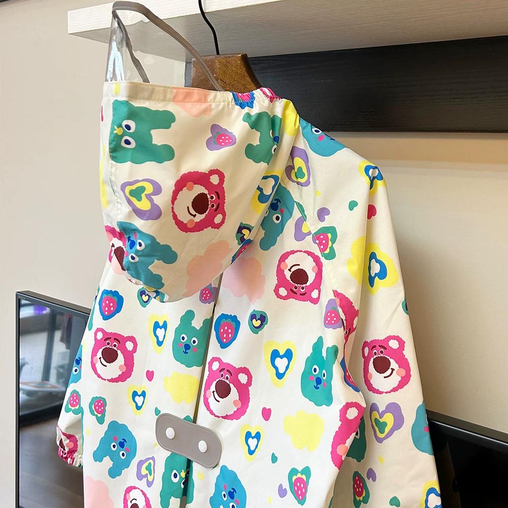 High-Quality 2026 New Cartoon Children's Raincoat, Quick-Drying, Breathable, Waterproof, Suitable for Kindergarten Boys and Girls, with Backpack Space