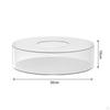 Acrylic Cake Display Board Decor Tool Round Tabletop DIY Decorative Centerpiece Fillable