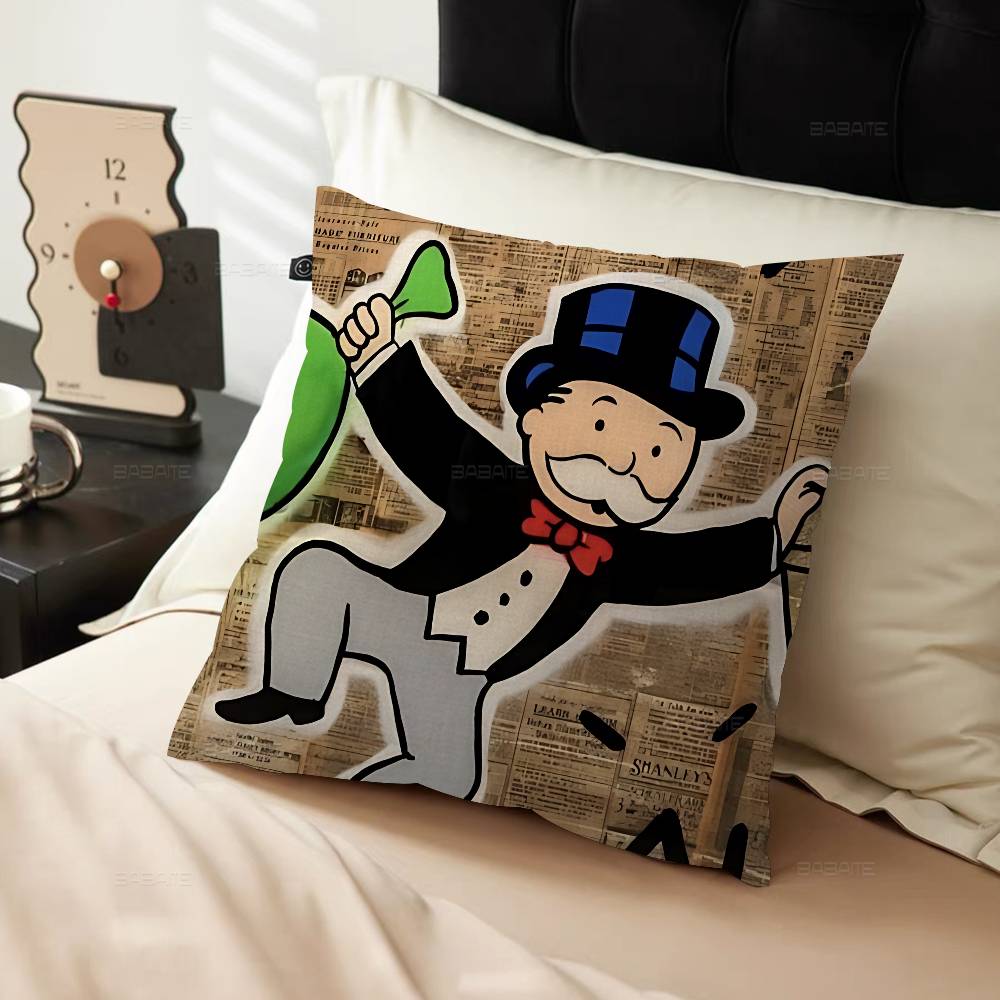 MMonopolyS MMillionaire Pillow Cover For Bedroom Room And Living Room Sofa Decorative Cushion Cover