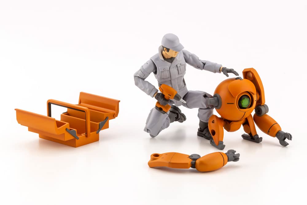 Hexa Gear Governor Engineer Set A, approximately 74mm tall, 1/24 scale plastic model kit, molded in color, HG104