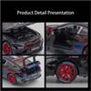 1/24 Scale M8 GTE Racing Diecast automudeli mänguasi, tagasitõmmatav mänguasi koos heli ja valgusega lastele Väikelapse poistele Tüdrukutele Kingikogu