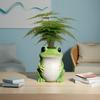 Ceramic Big-Eyed Frog Pen Holder & Animal Ornament