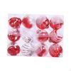 12 Count Christmas Ornaments for Tree Decoration Set with Baubles Events