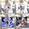 Jinhsi Anime Spiel W-Wuthering Waves Kissenbezug Quadratisches Kissen Schlafzimmer Sofa Freizeit Komfort Auto Wohnzimmer Heimdekoration 40X40