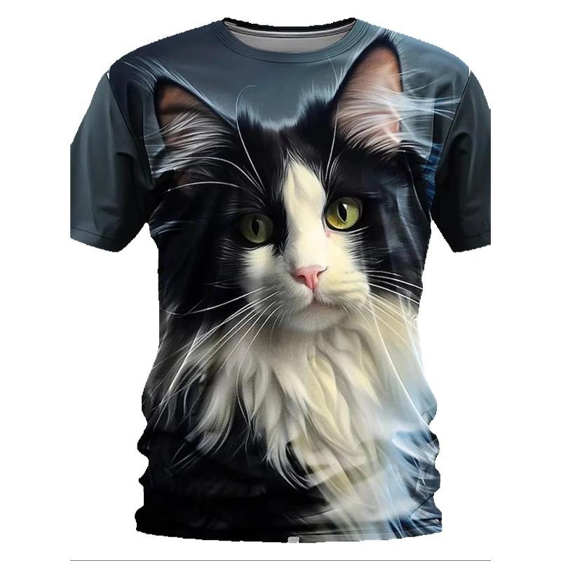 Fashion Animal Horse 3D Print T Shirt Kids Streetwear Funny Graphic Tee Tops