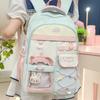 Autumn and Winter New Exquisite College Style Contrasting Colors Large Capacity Junior High School High School Student Schoolbag Backpack Female