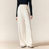Gejin Women's Autumn Elastic Waist Wide Leg Casual Pants