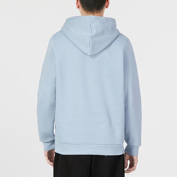 Under Armour Solid Color Logo Sport Casual Hoodie Men Tops Blue 1373880-465