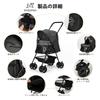 SKISOPGO Pet Dog Dog Outing Small Cat Easy To EVA 4 Wheels With Walking Cart, Foldable, Stroller, Supplies, Dog, Cart, Assemble, Buggy, Anti-Jumping