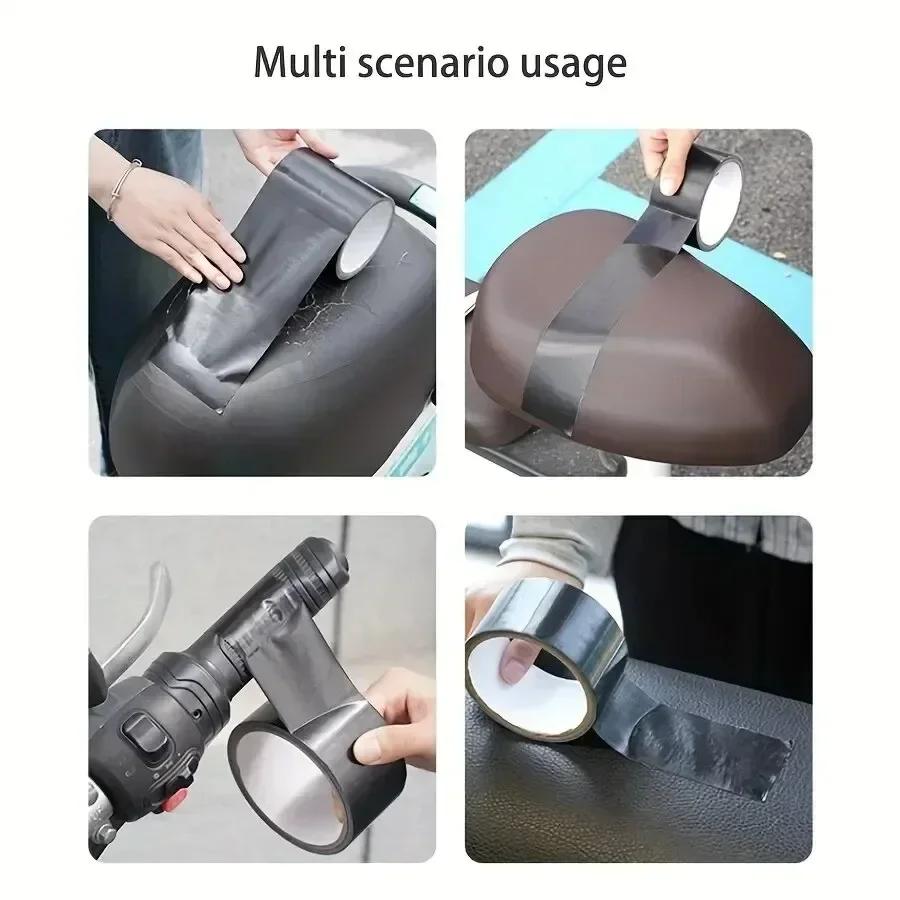 Ruban de réparation en cuir auto-adhésif, pour canapé, sièges de voiture, sacs à main, vestes, meubles, chaussures, Patch de premiers secours, Patch en cuir, bricolage noir