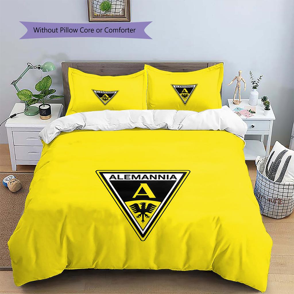 Alemannia Pattern Bedding Quilt Set  Home Decoration  Gift (1 * duvet cover + 2 * pillowcase  without core)