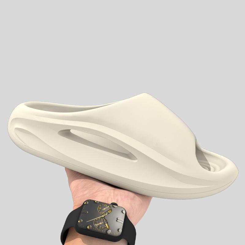 

Модные женские летние шлепанцы Shevalues из ЭВА с открытым носком, сандалии для отдыха, нескользящие платформенные домашние тапочки, уличные легкие спортивные шлепанцы 36-37 белый