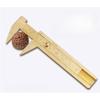 1PC 80mm Brass Sliding Ruler Double Scales Metal Vernier Caliper Gauge Micrometer Precision Measuring Supplies