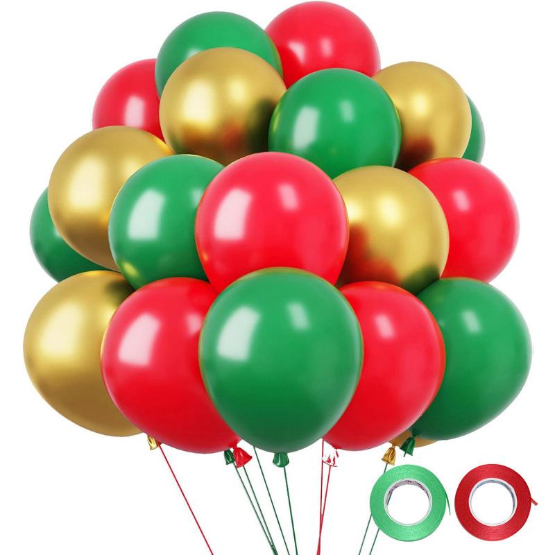 12-Inch Sequin Metallic Latex Balloons, 30pcs - Perfect for Birthday Party Decorations