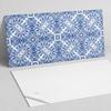 Self-adhesive Decoration with Graphics for the Office or Study 100x50 cm Classic Floral Pattern