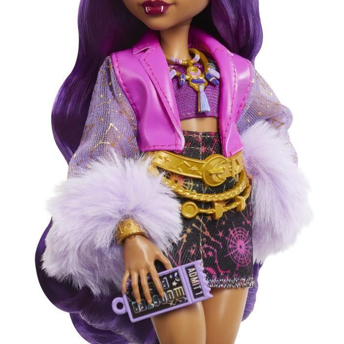 Monster High-Panenka Clawdeen Wolf s oblečením pro Monster Fest HXH80