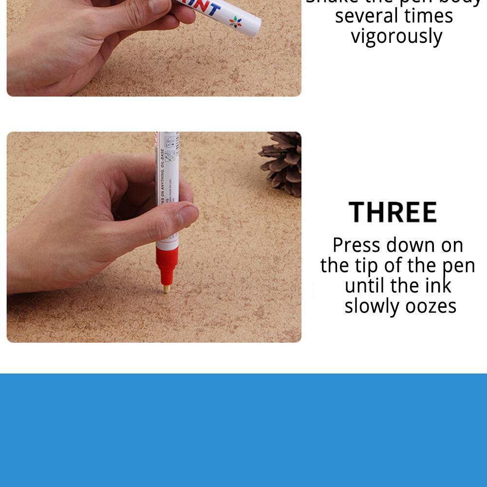 Colors Polishing Waxing Sponge Paint Marker Painting Pens Permanent Waterproof Tyres Cars Doodle Oil Pen Paint Cleaner Polishes