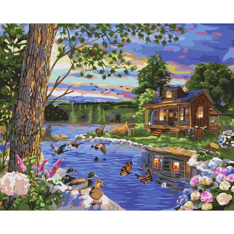 DIY 5D Diamond Painting Landscape Full Drill Crystal Rhinestone Cross