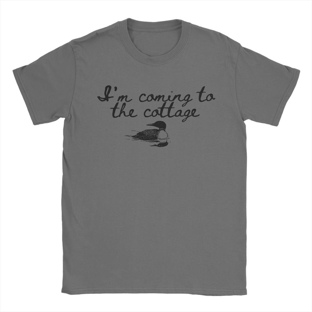 Vintage I Am Coming To the Cottage Heated Rivalry TShirt for Unisex Crew Neck Cotton T Shirts Short Sleeve Tees Summer Clothing