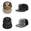 Men Women Baseball Hat Outdoor Wide Flat Brim Hip Hop Rivet Hat Fashion Breathable Street Spike Studded Cap