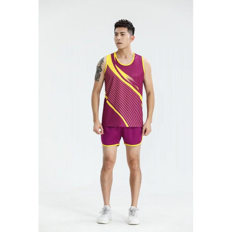 Track Field Training Suit Kids Adults Breathable Running Sportswear Competitions
