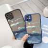 Japanese Anime Scene Landscape Phone Case for iPhone X XR XS 12 13 14 11 15 Pro Max Mini 8 7 Plus Cartoon Scenery Covers Fundas