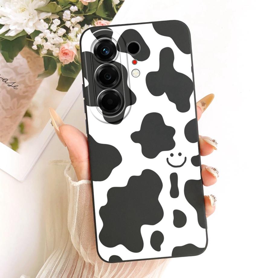 For Tecno Camon 50 4G CN5 Phone Case Floral Daisy Aesthetic Moon Nigth Bow Pattern Funda Soft Matte Silicone Back Cover Canom50