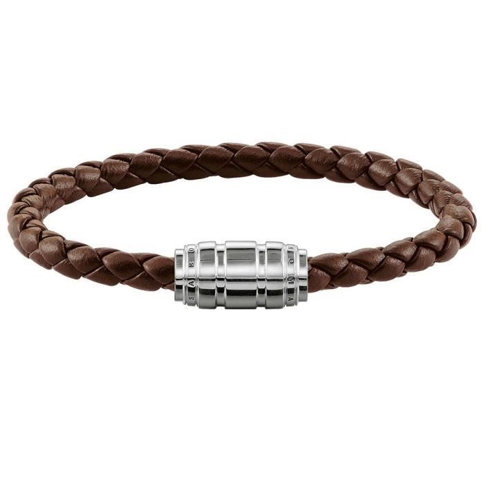 Bracelet Femme - Thomas Sabo - UB0019-823-2-L21 - Argent - Marron - 18,5 cm