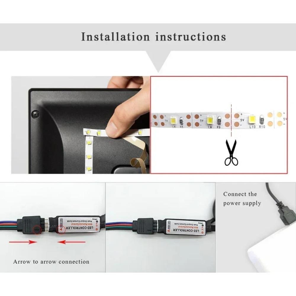 1-30M 5050 Smart Led Strip Usb 15 20 Meters Wifi Alexa Rgb Led Ice Tape String 5V Led Light Plug for Wall Room Led Ribbon Lamp Chain