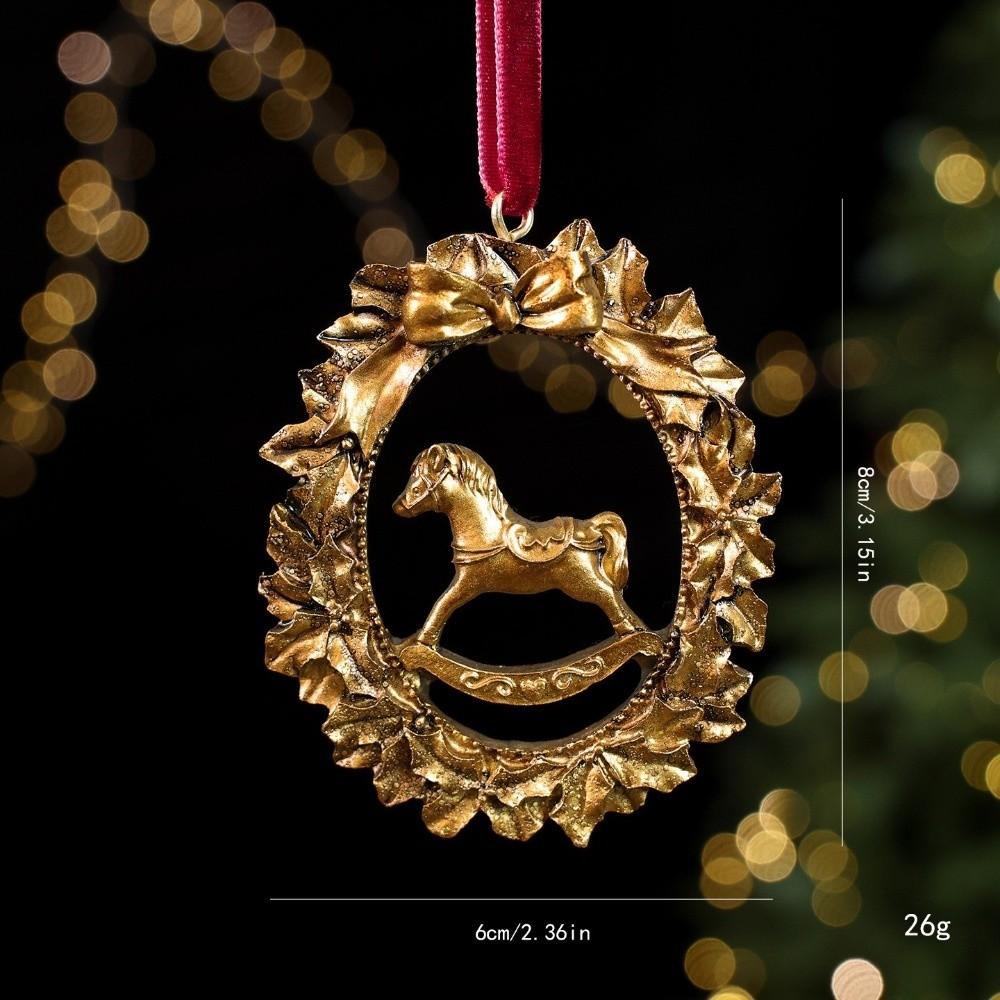 Resin Christmas Decor Pendant Cartoon Xmas Hanging Decoration Christmas Decor