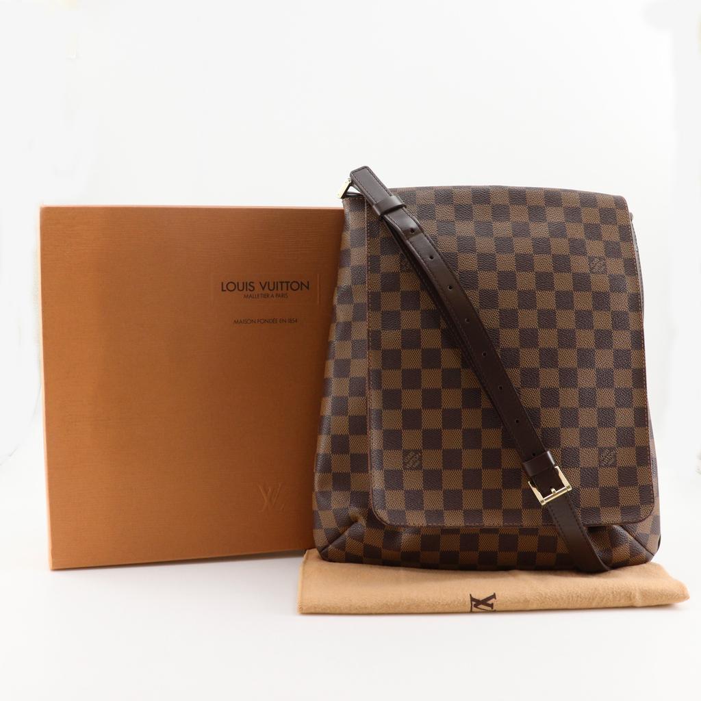 Louis Vuitton Muset Shoulder Bag N51302 Brown Damier Canvas Mens Used