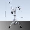 Snare Drum Stand, Concert Snare Drum Stand, Adjustable Snare Stand for 8-14 Inch Drums, Double Braced, Steel Tongue Drum