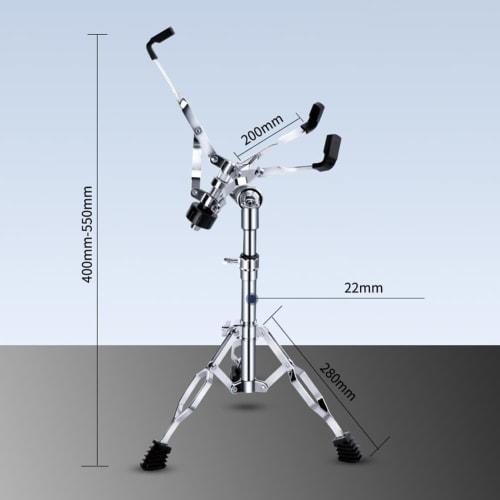 Snare Drum Stand, Concert Snare Drum Stand, Adjustable Snare Stand for 8-14 Inch Drums, Double Braced, Steel Tongue Drum