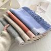 Creative and simple two-color double-sided design feeling warm wool scarf autumn and winter women's high-end feeling elegant temperament shawl