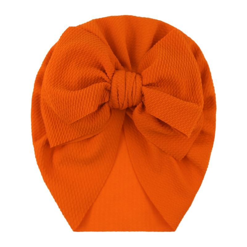 Czapka dla niemowląt Duża kokarda Czapka dla niemowląt, dziewczynek, chłopców, jednolity kolor, turban, kokarda, opaska na głowę, czapeczka dla dzieci, akcesoria do fotografii noworodkowej