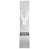Garden Privacy Screen Canvas Silver 32 X 32 X 150 Cm Stainless Steel