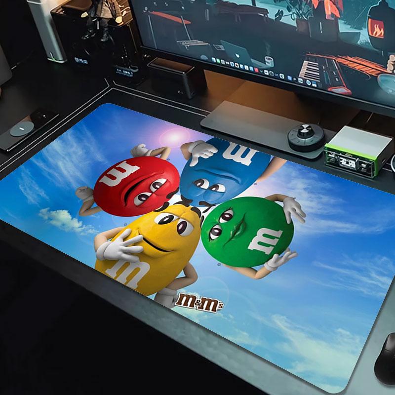 M&M's Podkładka pod mysz Duży rozmiar Podkładka na duży stół do gier Antypoślizgowa Podkładka pod laptopa Tablet Duża podkładka pod mysz XXL Mata na mini PC z obszyciem